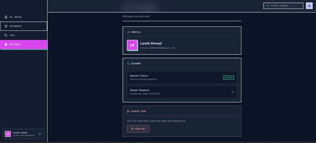 NeonNotes screen 6